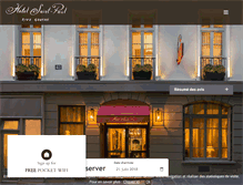 Tablet Screenshot of hotelsaintpaulparis.com